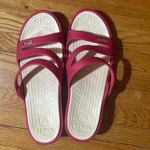 Crocs Patricia Wedge Sandal Size 7 Like New